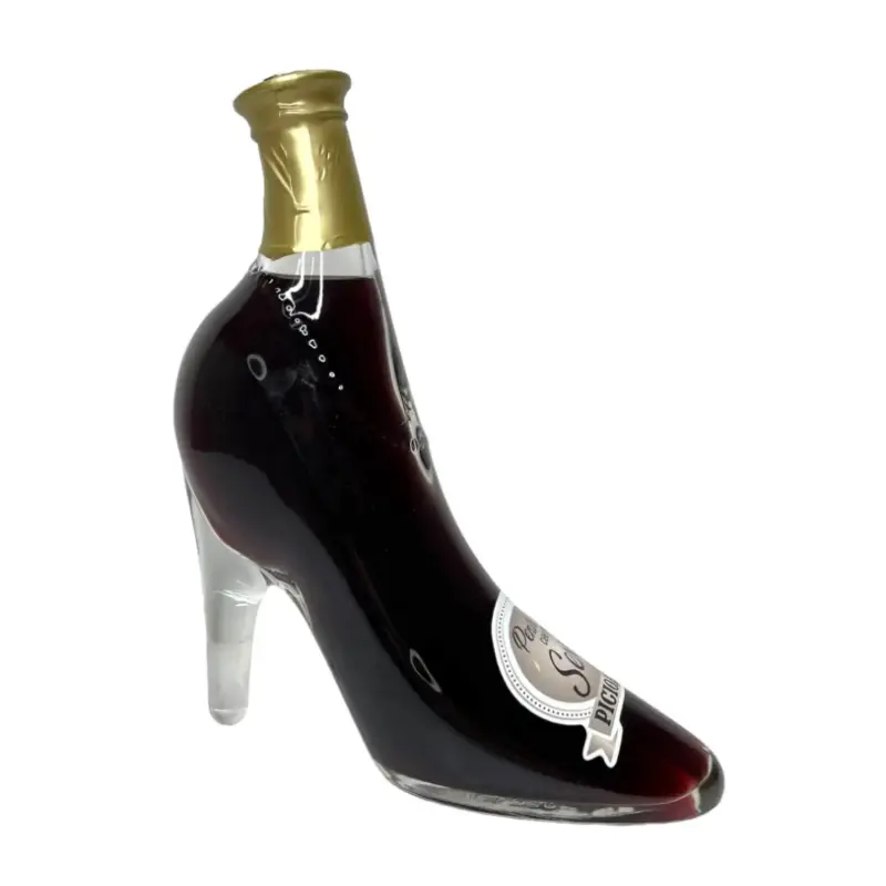 Pentru cele mai sexi picioare, sticla vin in forma de pantof cu mesaj model st24 02